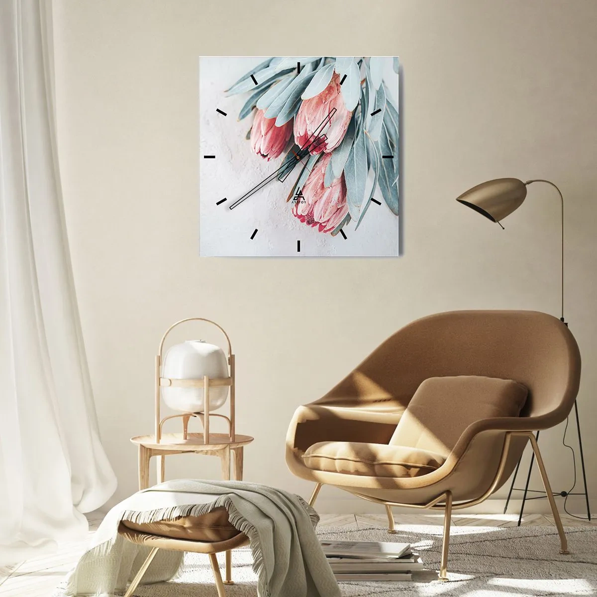 Horloge murale - Pendule murale - Honte de leur propre beauté - 30x30 cm