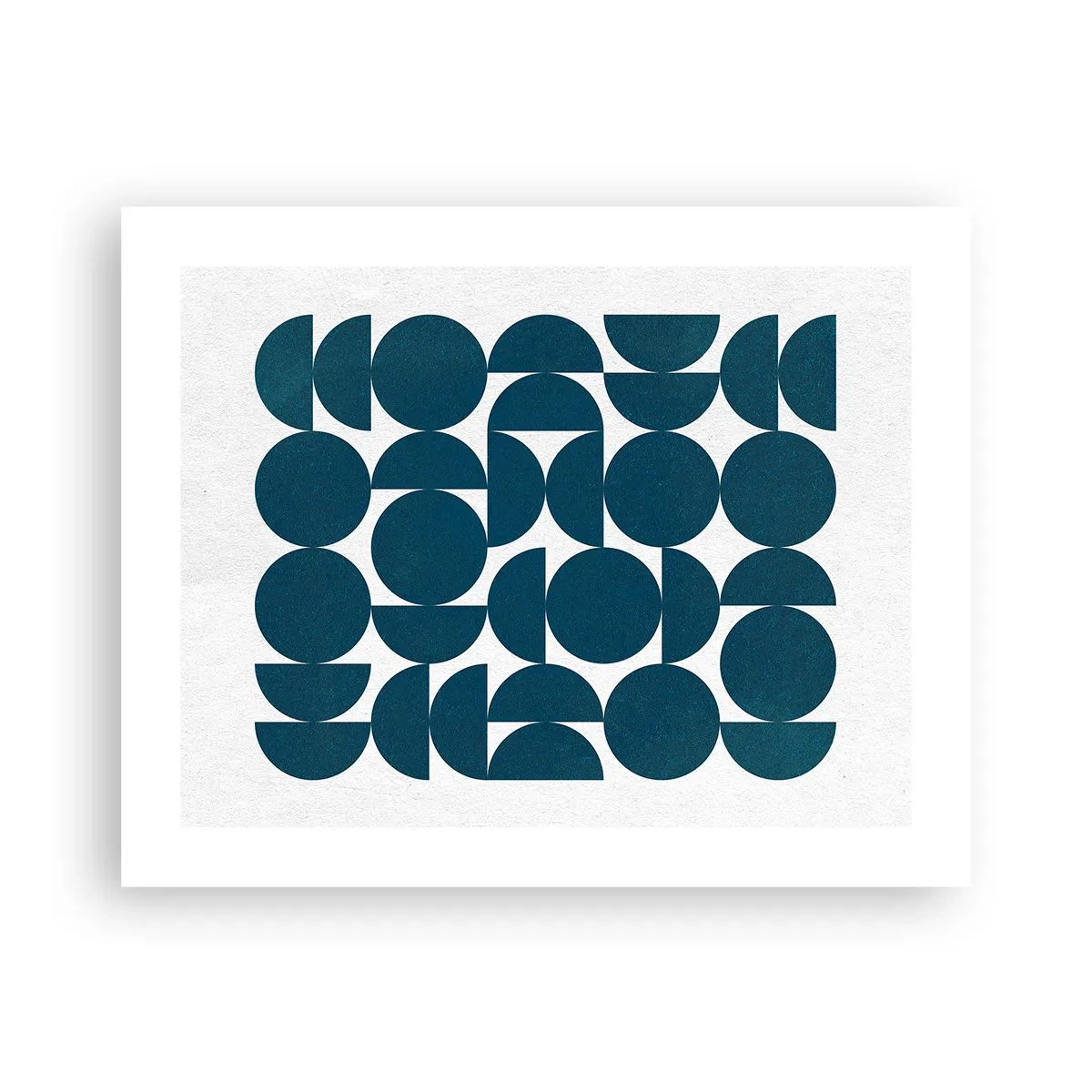 Affiche - Poster - Cercles et demi-cercles - 50x40 cm