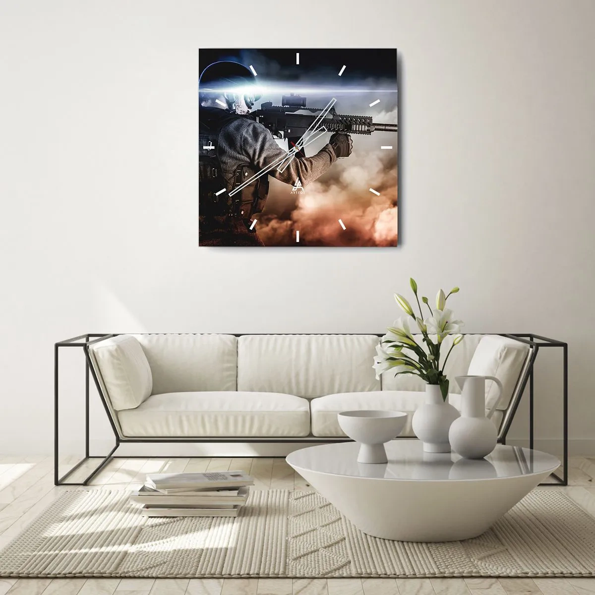 Horloge murale - Pendule murale - Tout simplement un héros - 30x30 cm