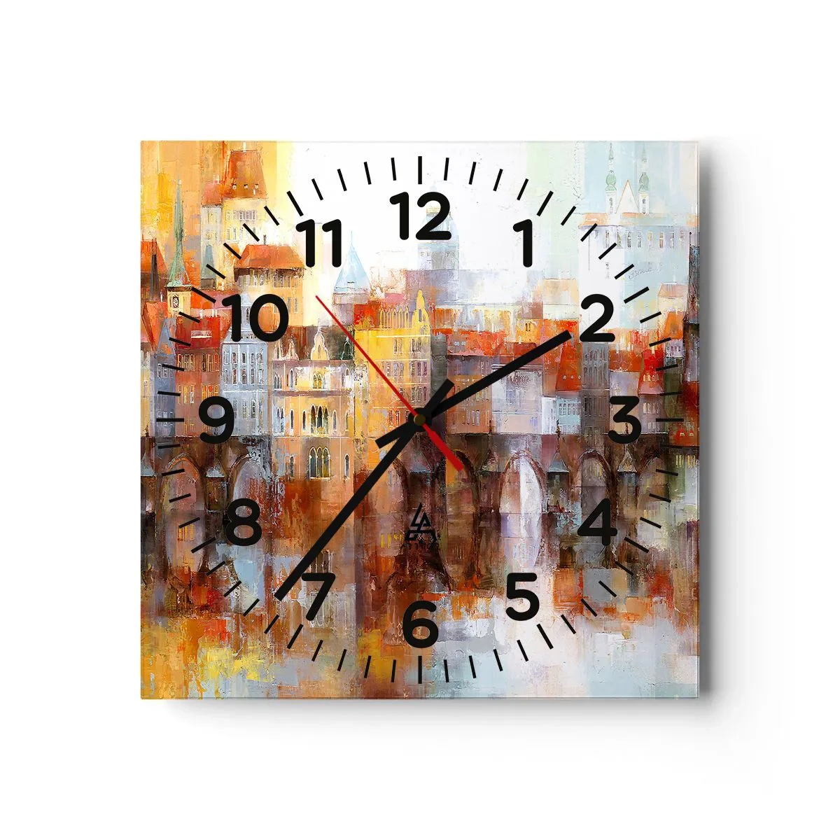 Horloge murale - Pendule murale - C'est aussi beau sous le pont - 30x30 cm