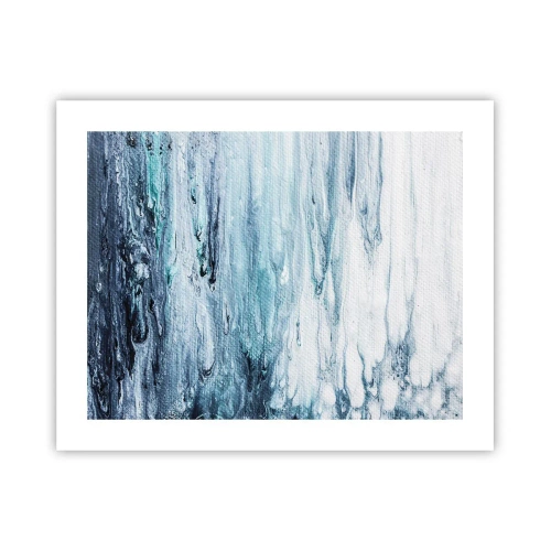 Affiche - Poster - Une glace bleue - 50x40 cm