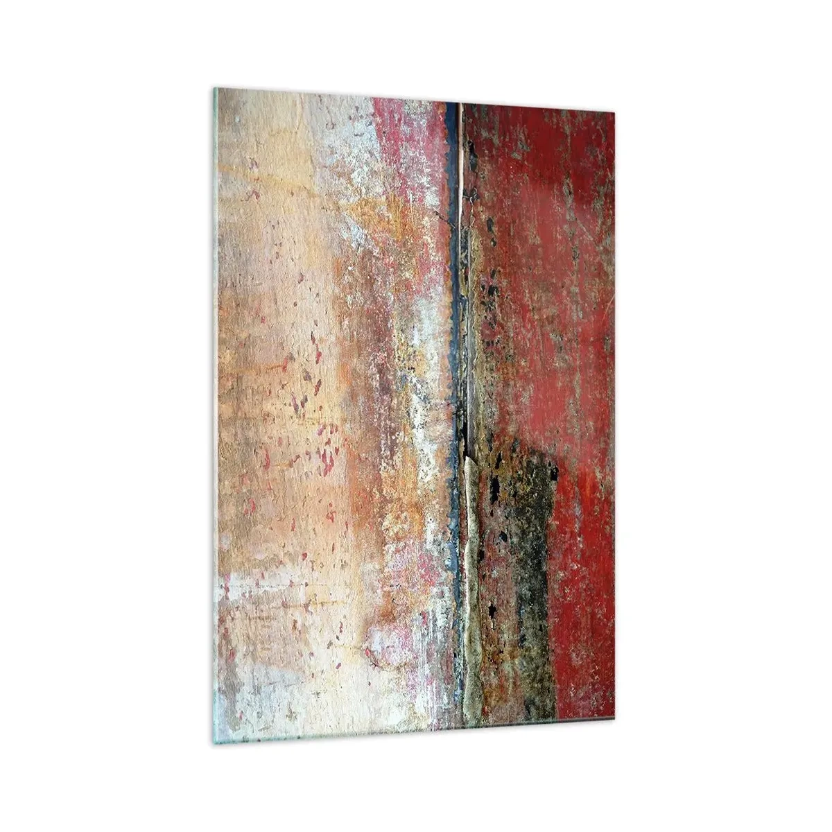 Impression sur verre - Image sur verre - Une composition abstraite inspirée de la mer et de la nature. - 70x100cm - C'est peut-être la mer - Décoration murale moderne pour le salon et la chambre ARTTOR