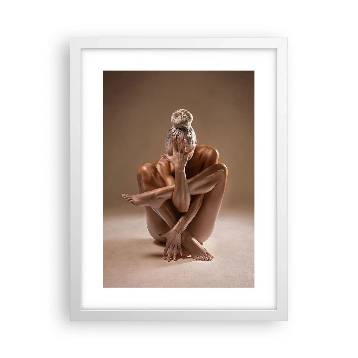 Affiche dans un cadre blanc - Poster - Unité du corps et de l'âme - 30x40 cm