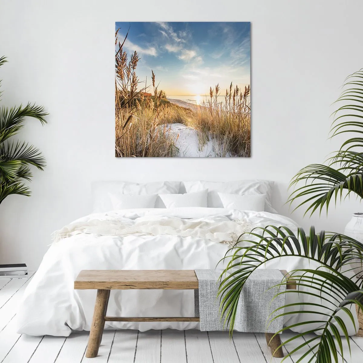 Impression sur toile - Image sur toile - Plage du nord - 60x60 cm