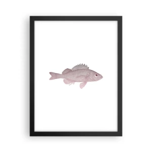 Affiche dans un cadre noir - Poster - Poisson aux grands yeux - 30x40 cm
