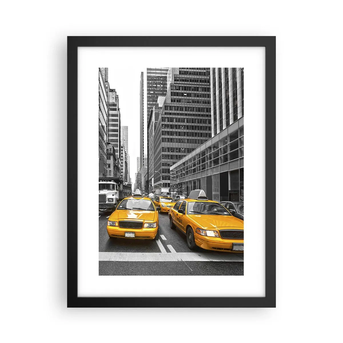 Affiche dans un cadre noir - Poster - C'est nous qui colorons la ville - 30x40 cm