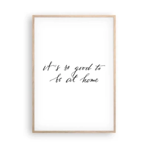 Affiche dans un chêne clair - Poster - Toute la vérite - 70x100 cm