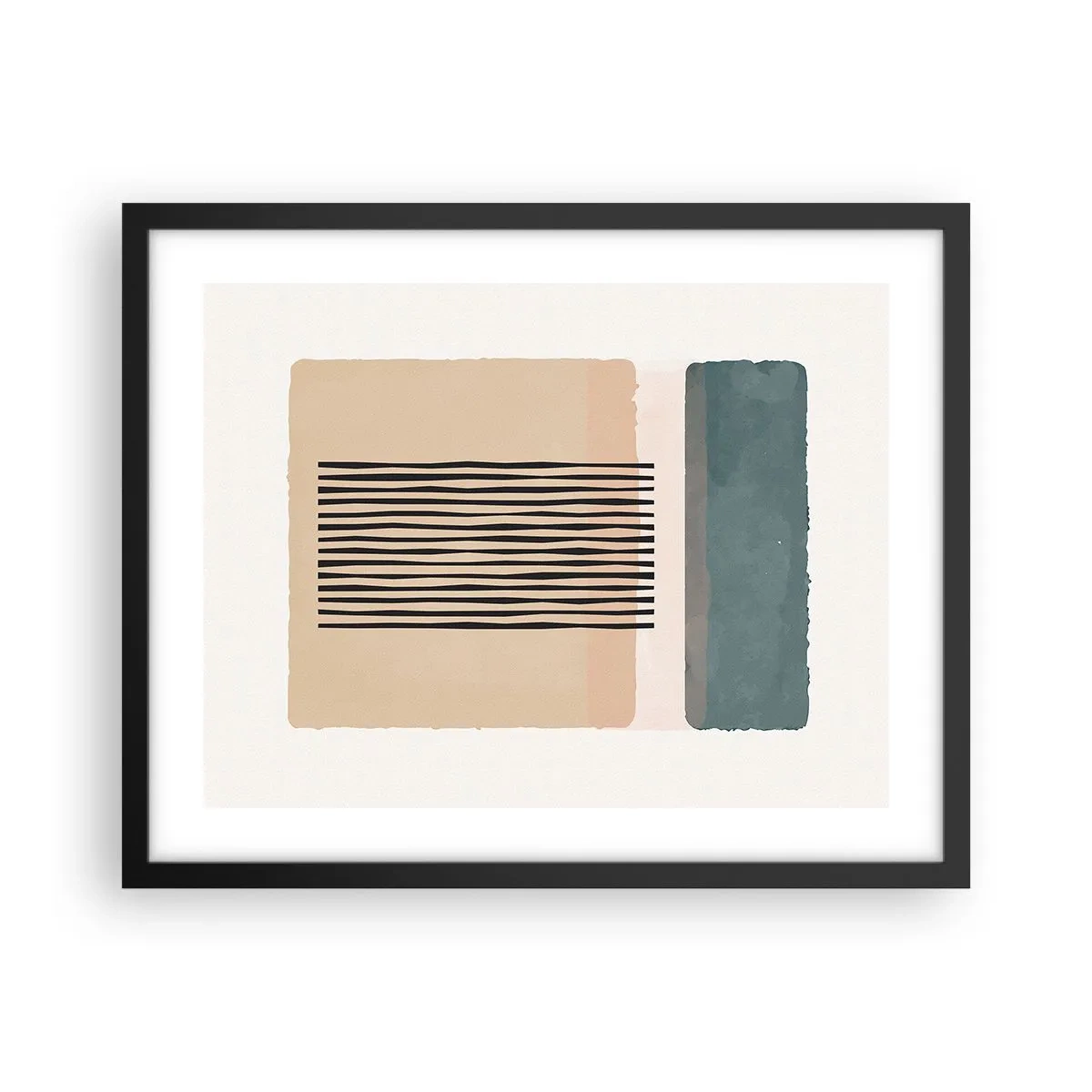 Affiche dans un cadre noir - Poster - Tout est en ordre - 50x40 cm