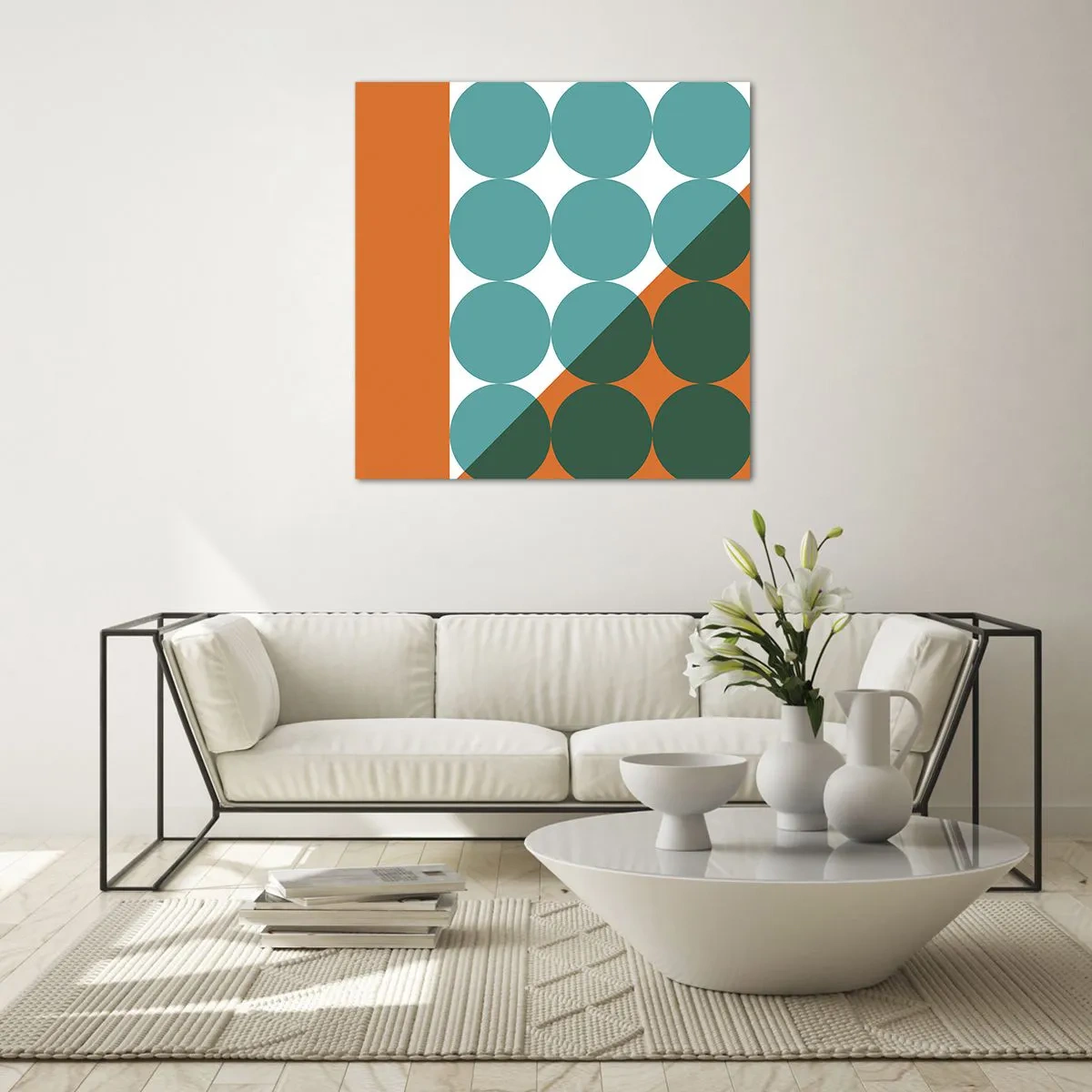 Impression sur verre - Image sur verre - En haut et en diagonale - 60x60 cm