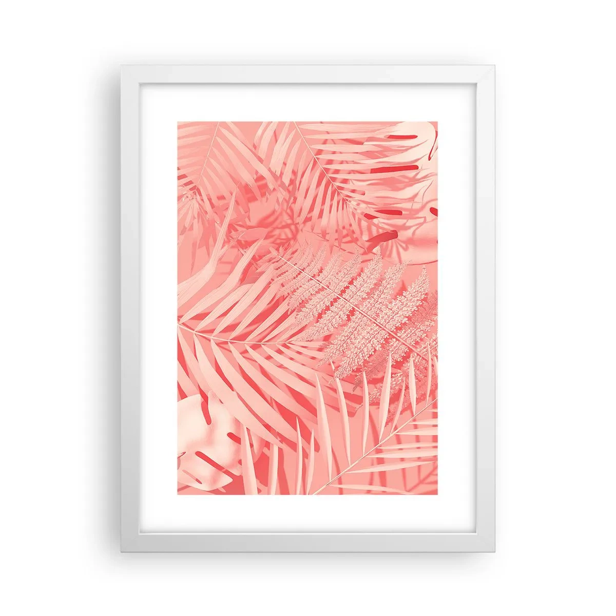 Affiche dans un cadre blanc - Poster - Concept de rose - 30x40 cm