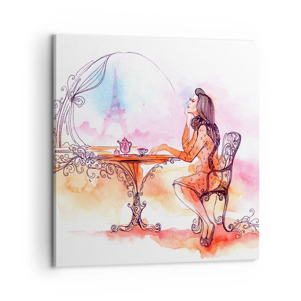 Impression sur toile - Image sur toile - Le chic parisien - 60x60 cm