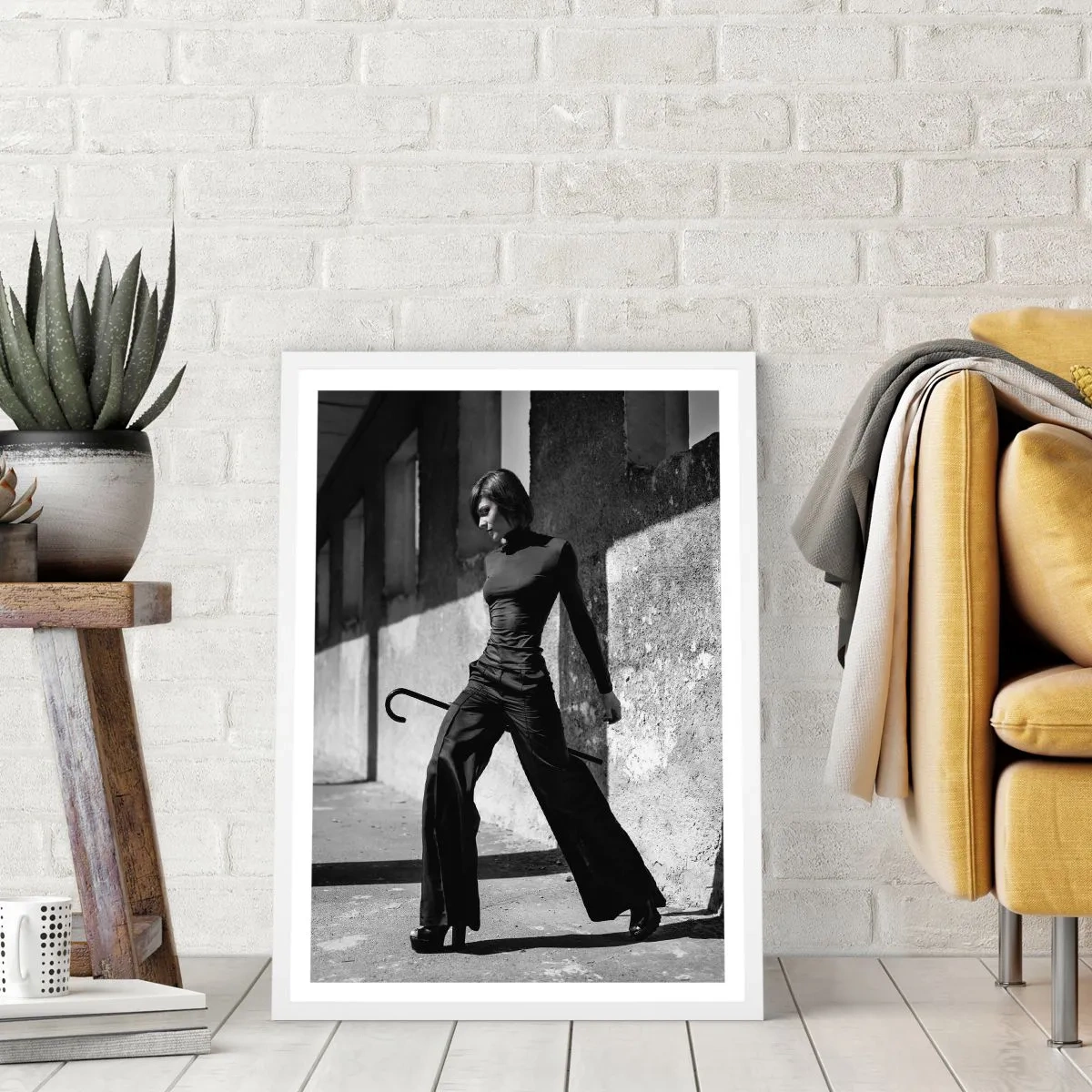 Affiche dans un cadre blanc - Poster - Élégance urbaine - 61x91 cm