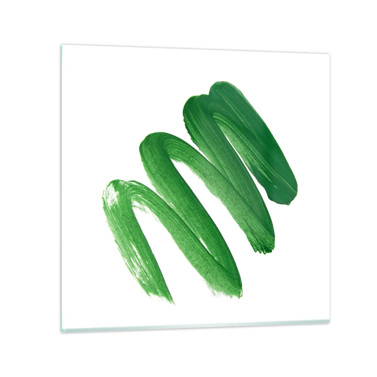 Impression sur verre - Image sur verre - Blague verte - 50x50 cm