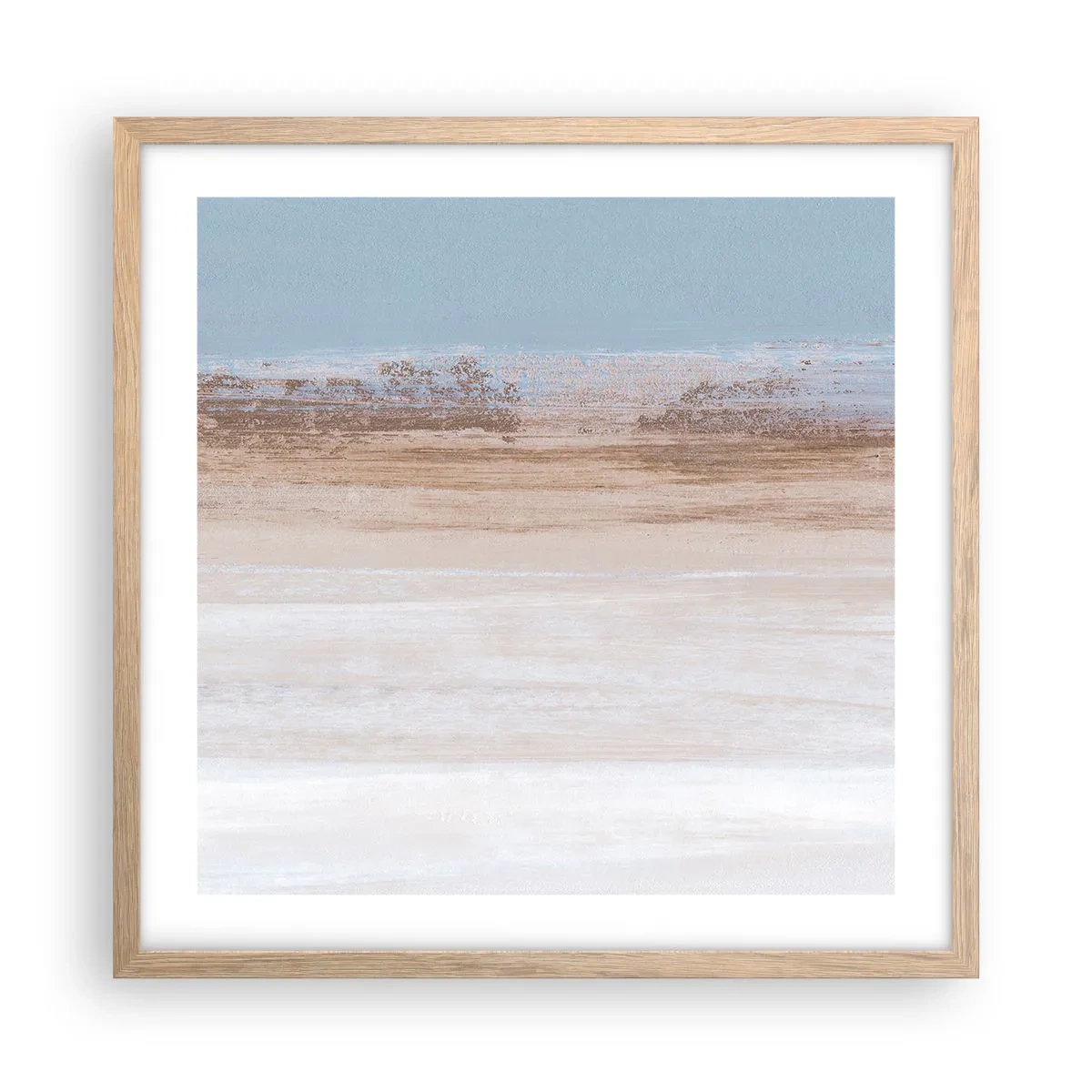 Affiche dans un chêne clair - Poster - Paysage ambigu - 50x50 cm