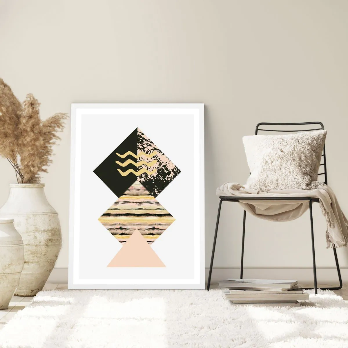 Affiche dans un cadre blanc - Poster - Pas si simple - 40x50 cm