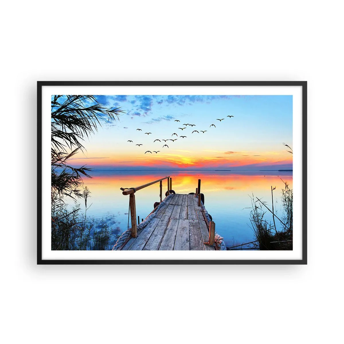 Affiche dans un cadre noir - Poster - Il est temps de rentrer... - 91x61 cm