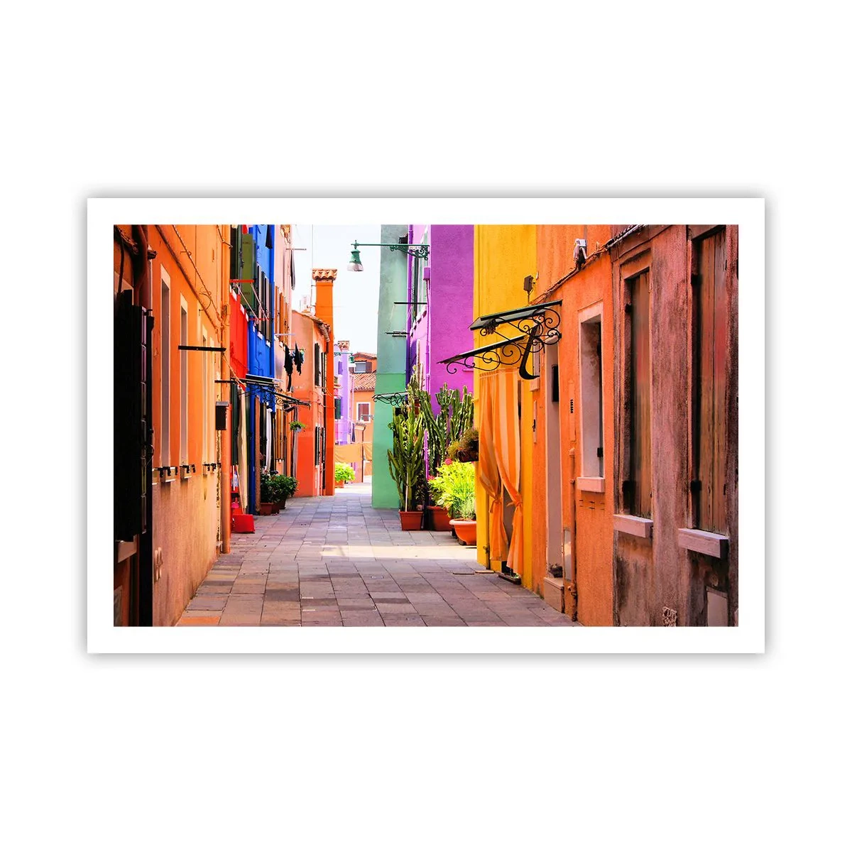 Affiche - Poster - Allée arc-en-ciel - 91x61 cm