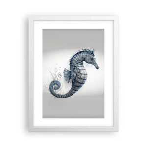 Affiche dans un cadre blanc - Poster - Une subtile plaisanterie de la nature - 30x40 cm