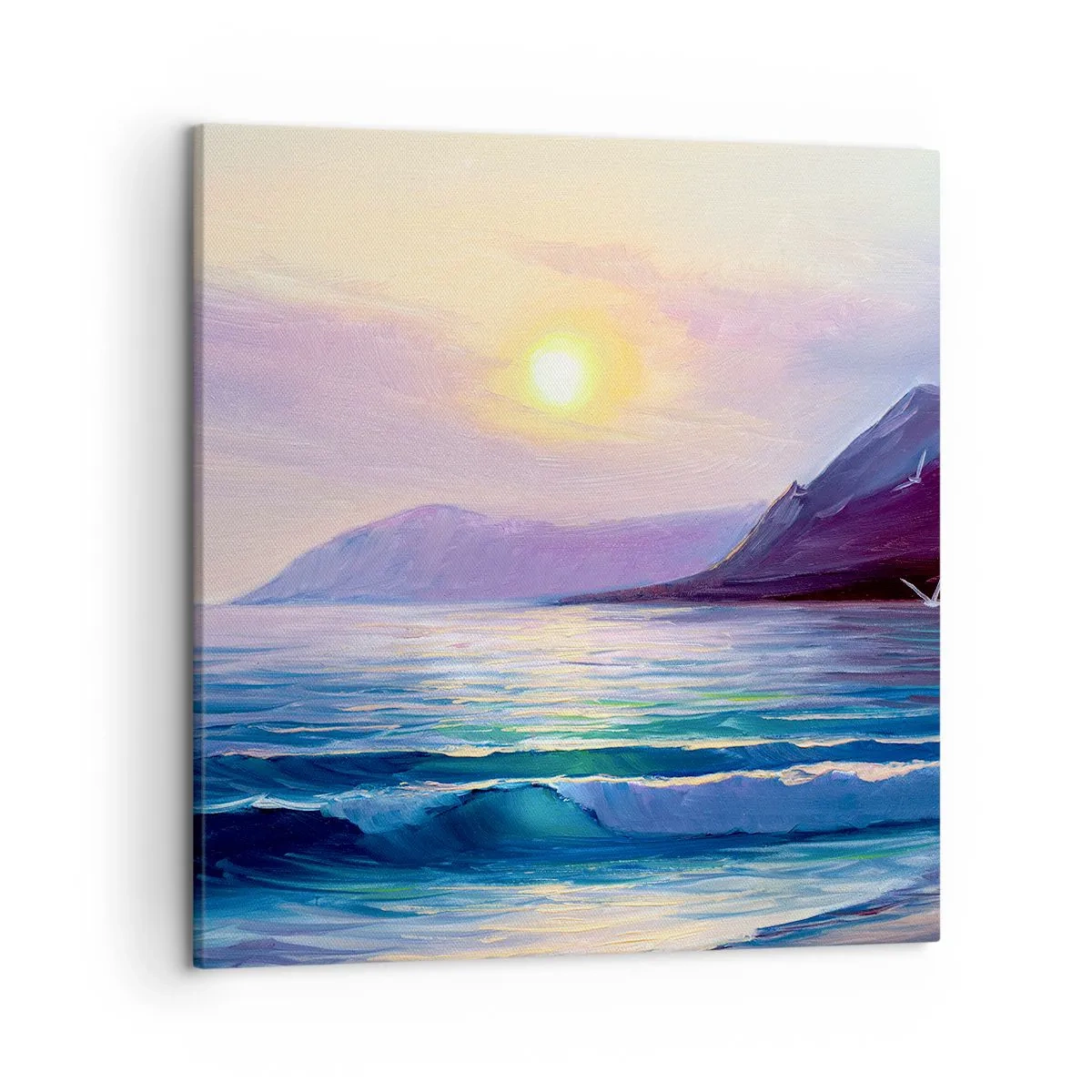 Impression sur toile - Image sur toile - Cristal d'eau et d'air - 50x50 cm