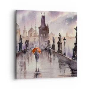 Impression sur toile - Image sur toile - Les gens ne changent pas - 40x40 cm