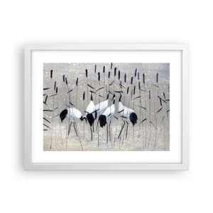 Affiche dans un cadre blanc - Poster - Parmi les siens - 40x30 cm