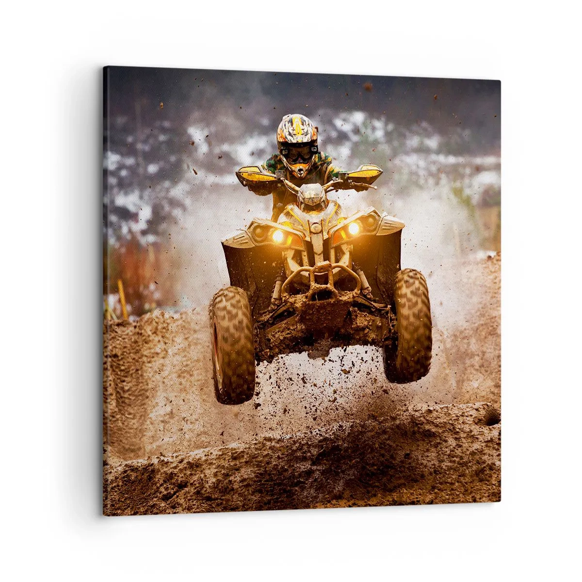 Impression sur toile - Image sur toile - No risk no fun - 50x50 cm