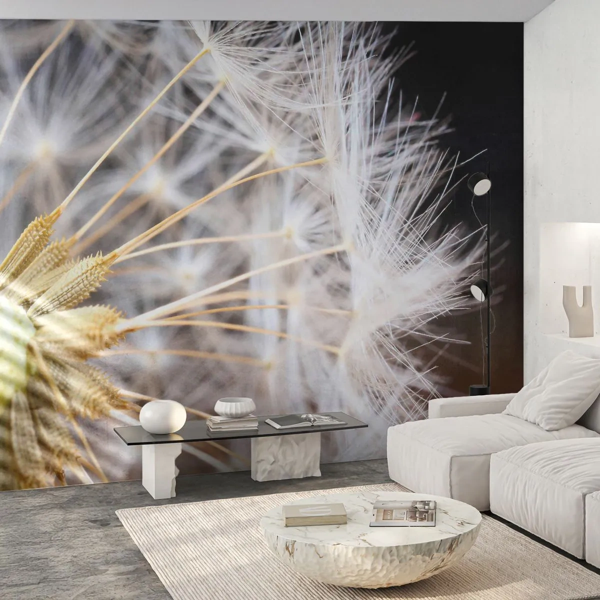 Papier Peint Photo Premium Canvas - Juste avant le départ - Fleur, Usine, Nature - 150x105 cm