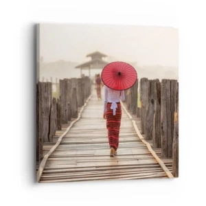 Impression sur toile - Image sur toile - Sur le vieux pont - 30x30 cm