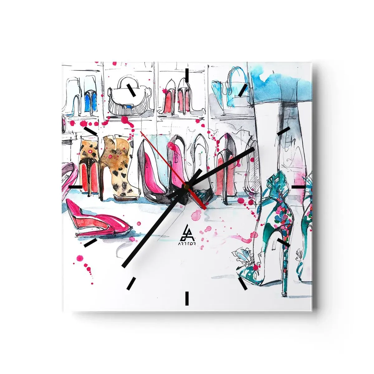 Horloge murale - Pendule murale - Sésame, ouvre-toi - 40x40 cm