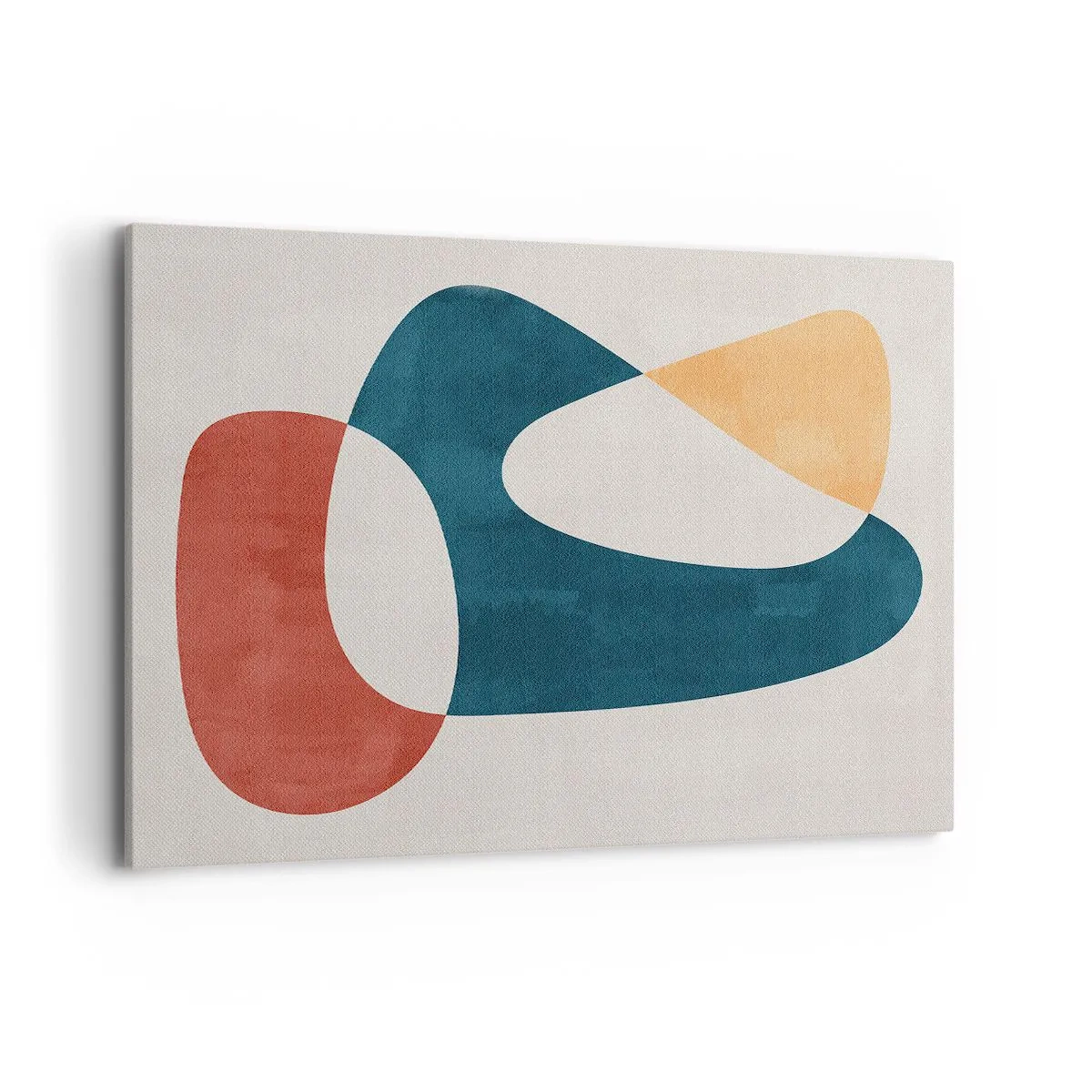 Impression sur toile - Image sur toile - Formes abstraites aux couleurs harmonieuses - 100x70cm - Influences et métamorphoses - Décoration murale moderne pour le salon et la chambre ARTTOR