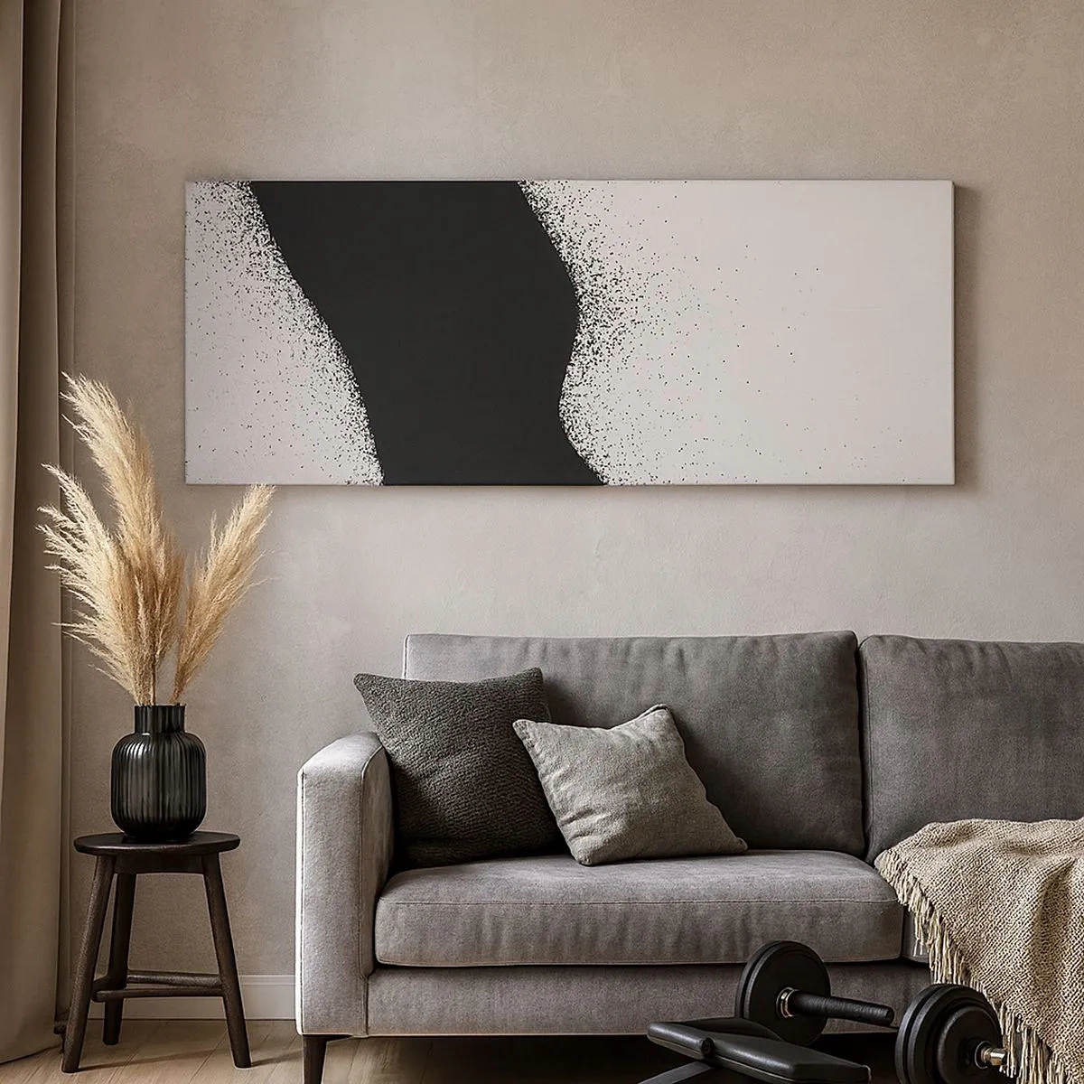 Impression sur toile - Image sur toile - Équilibre fluide - 100x40 cm