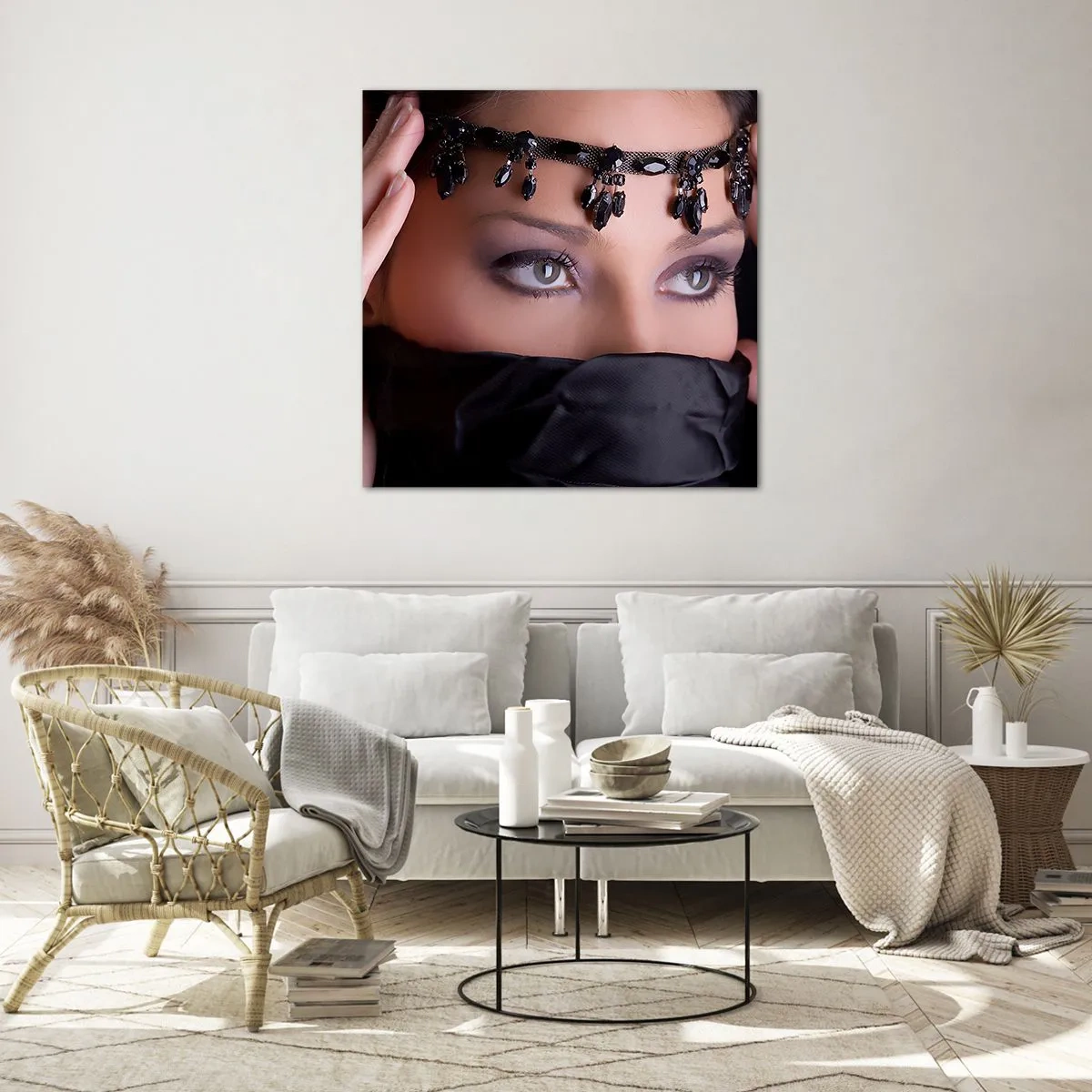 Impression sur verre - Image sur verre - Tentation de mystère oriental - 60x60 cm