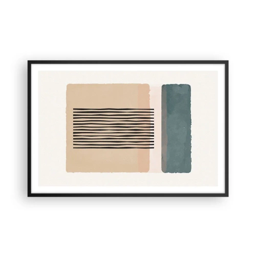 Affiche dans un cadre noir - Poster - Tout est en ordre - 91x61 cm