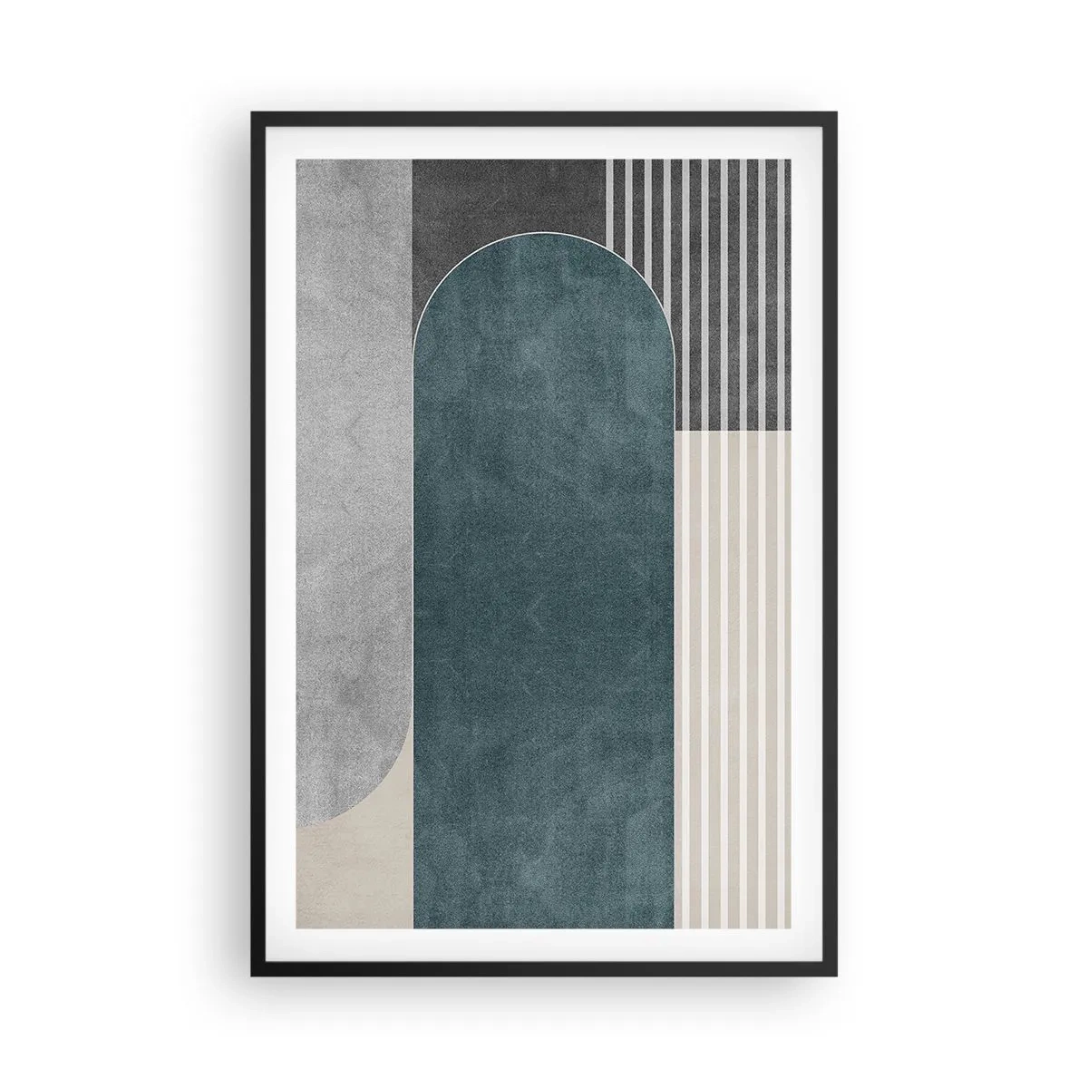 Affiche dans un cadre noir - Poster - Composition de niveaux - 61x91 cm