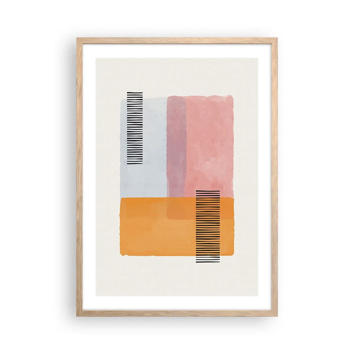 Affiche dans un chêne clair - Poster - D'un coin à l'autre - 50x70 cm