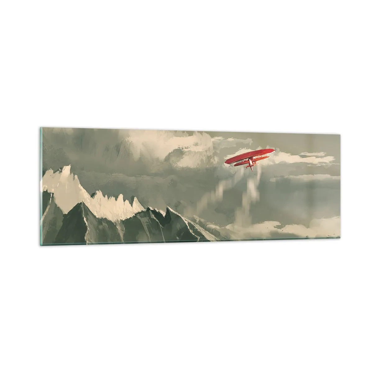 Impression sur verre - Image sur verre - Pionnier intrépide - 90x30 cm