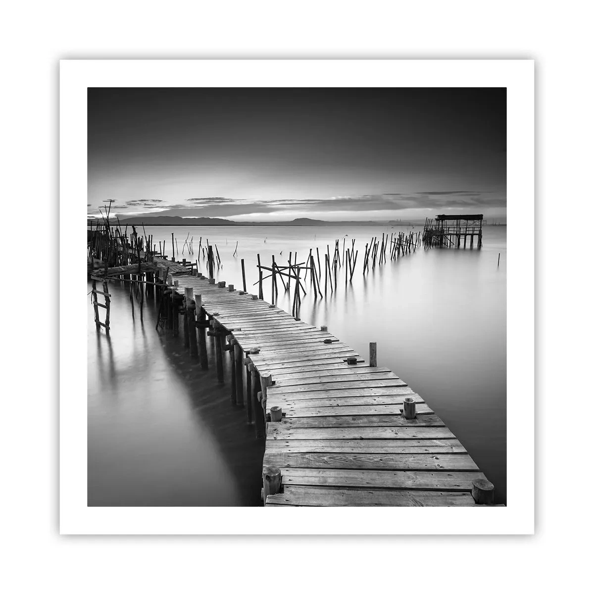 Affiche - Poster - La paix d'un rivage oublié - 60x60 cm