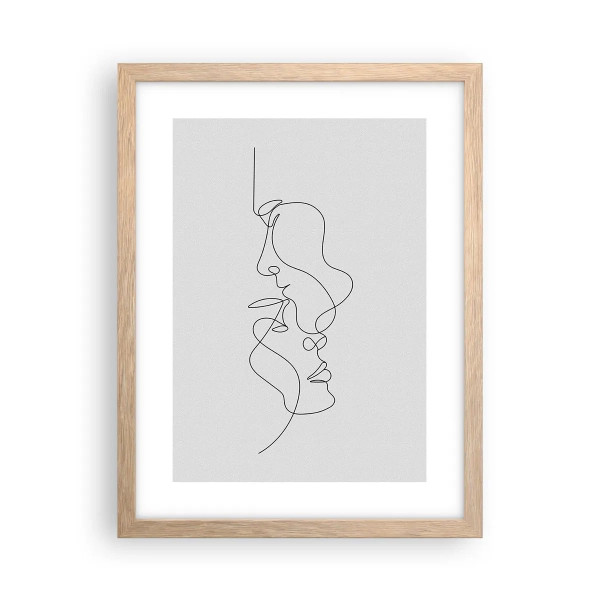 Affiche dans un chêne clair - Poster - Chaleur de désir renaissant - 30x40 cm