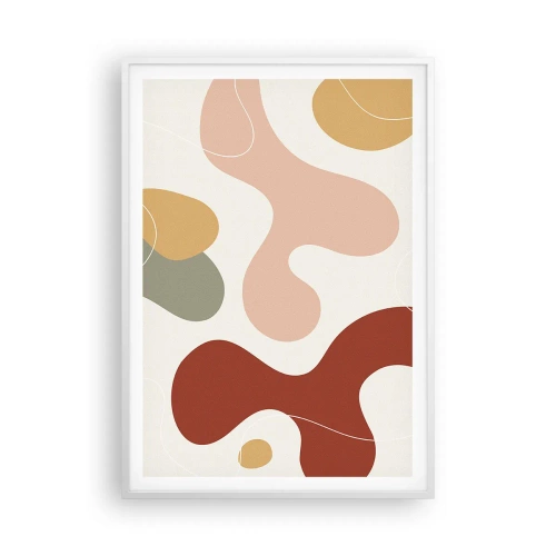 Affiche dans un cadre blanc - Poster - Entrelac - 70x100 cm