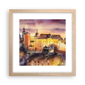 Affiche dans un chêne clair - Poster - Histoire et conte de fées - 30x30 cm