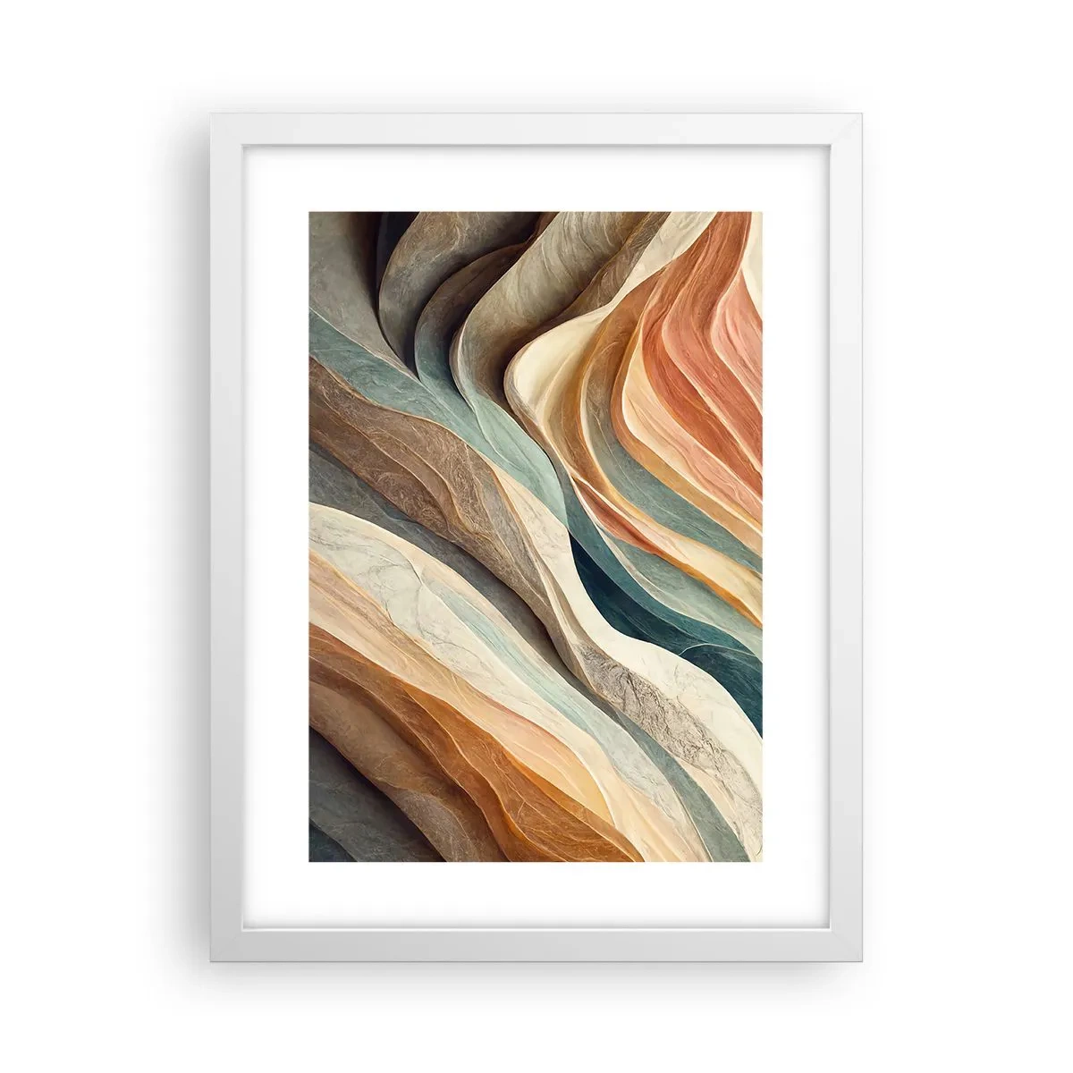 Affiche dans un cadre blanc - Poster - Le moment avant le changement - 30x40 cm