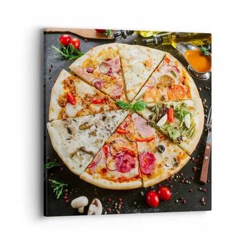 Impression sur toile - Image sur toile - Une gamme de saveurs - 40x40 cm