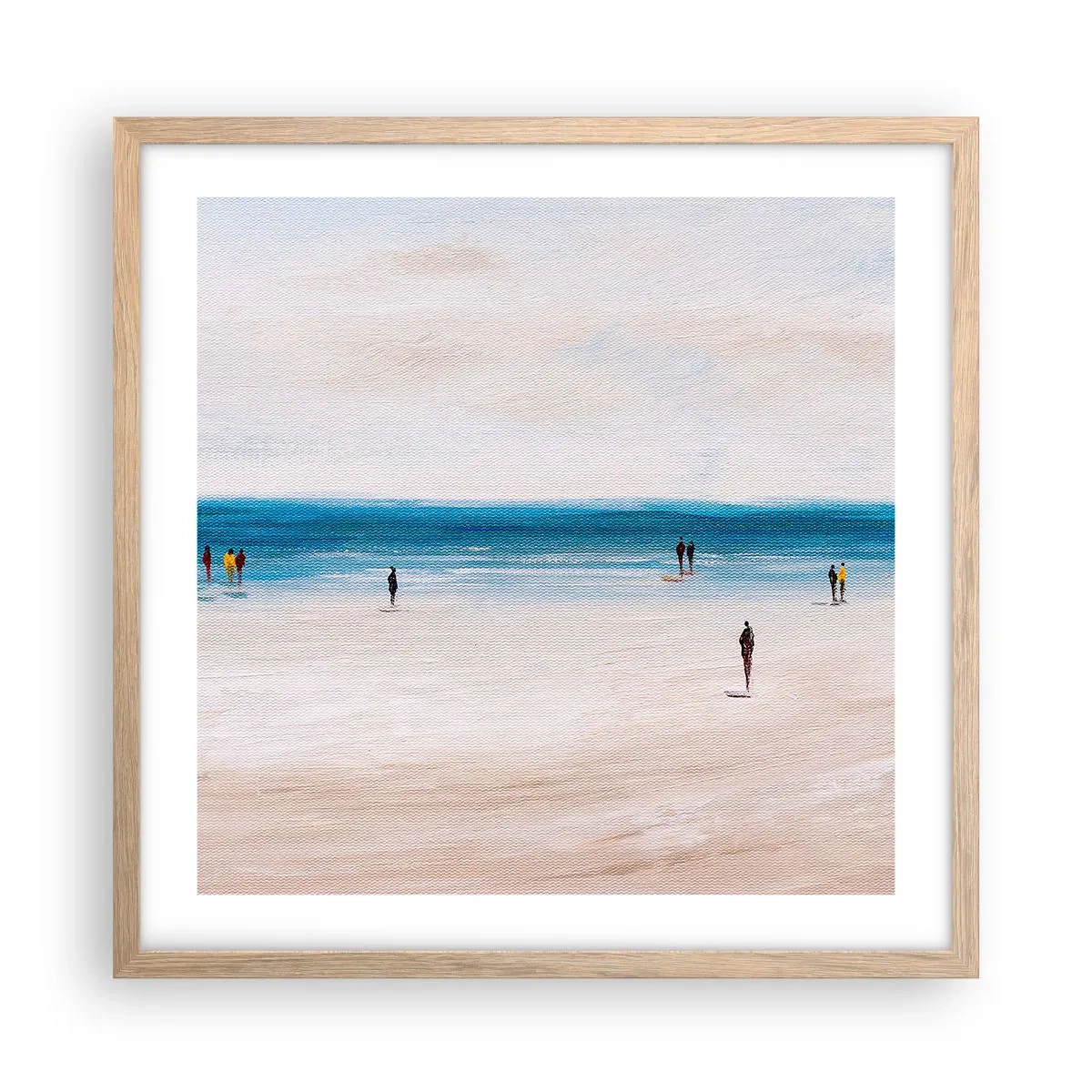 Affiche dans un chêne clair - Poster - Un besoin naturel - 50x50 cm