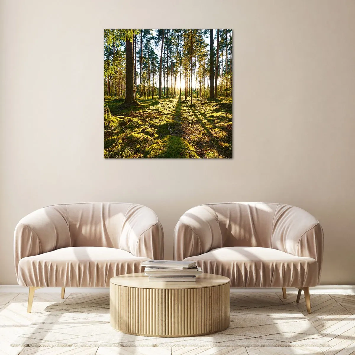 Impression sur verre - Image sur verre - … Derrière les sept forêts - 50x50 cm