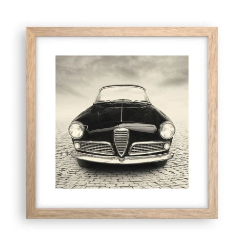 Affiche dans un chêne clair - Poster - Et alors! Tu ne m'aime pas? - 30x30 cm