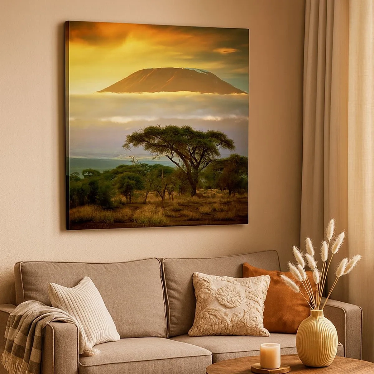 Impression sur toile - Image sur toile - Un rêve de voyageur - 30x30 cm