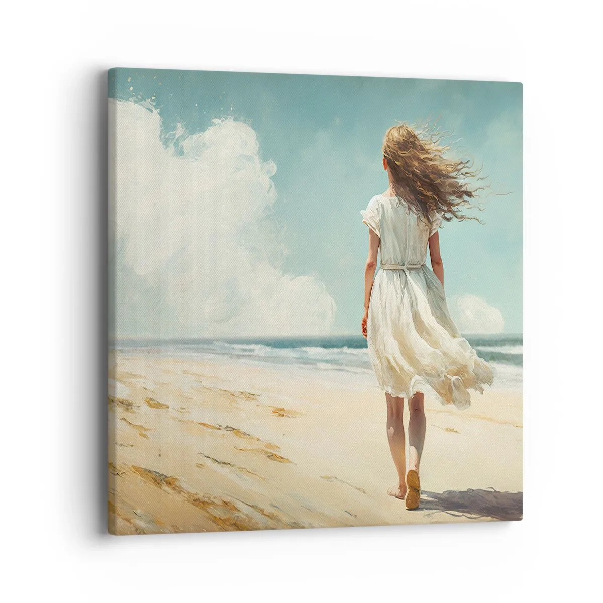 Impression sur toile - Image sur toile - Pour rencontrer le soleil et le vent - 40x40 cm