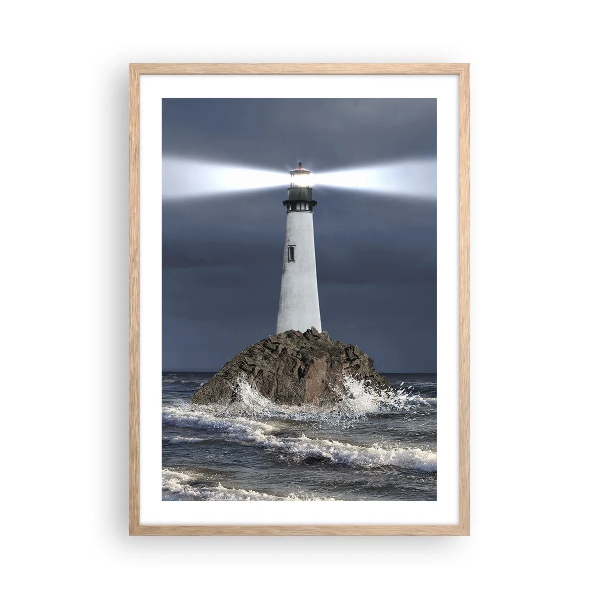 Affiche dans un chêne clair - Poster - I… i… ici ! - 50x70 cm