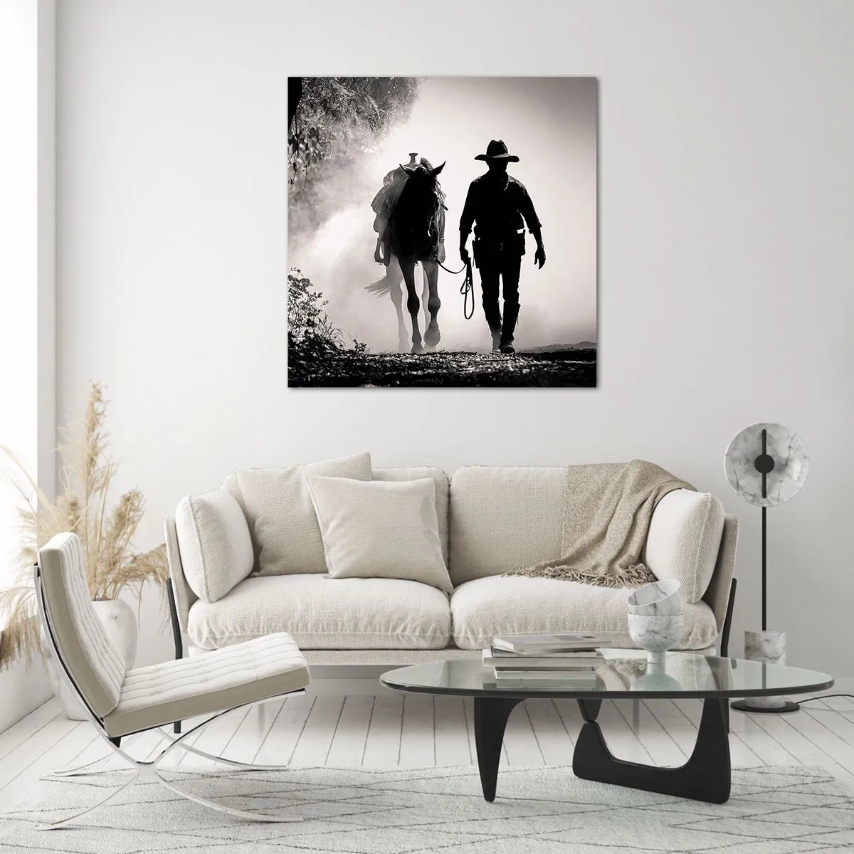 Impression sur verre - Image sur verre - Matinée texane - 50x50 cm