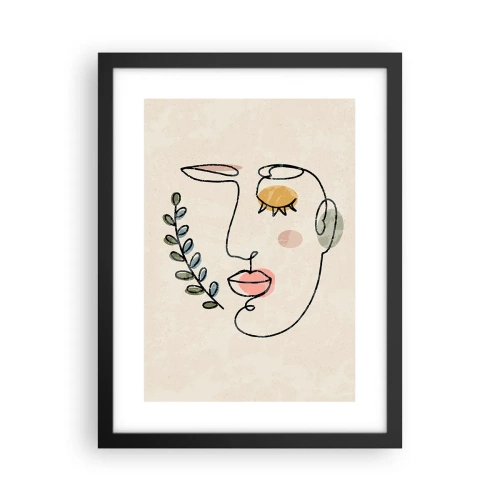 Affiche dans un cadre noir - Poster - Paix retrouvée - 30x40 cm